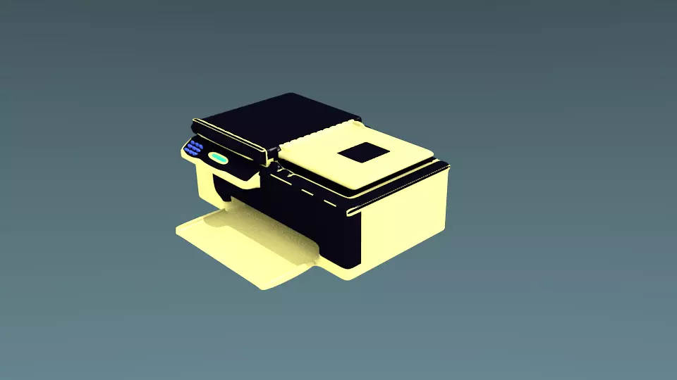 HP Officejet J4580 Free 3D model