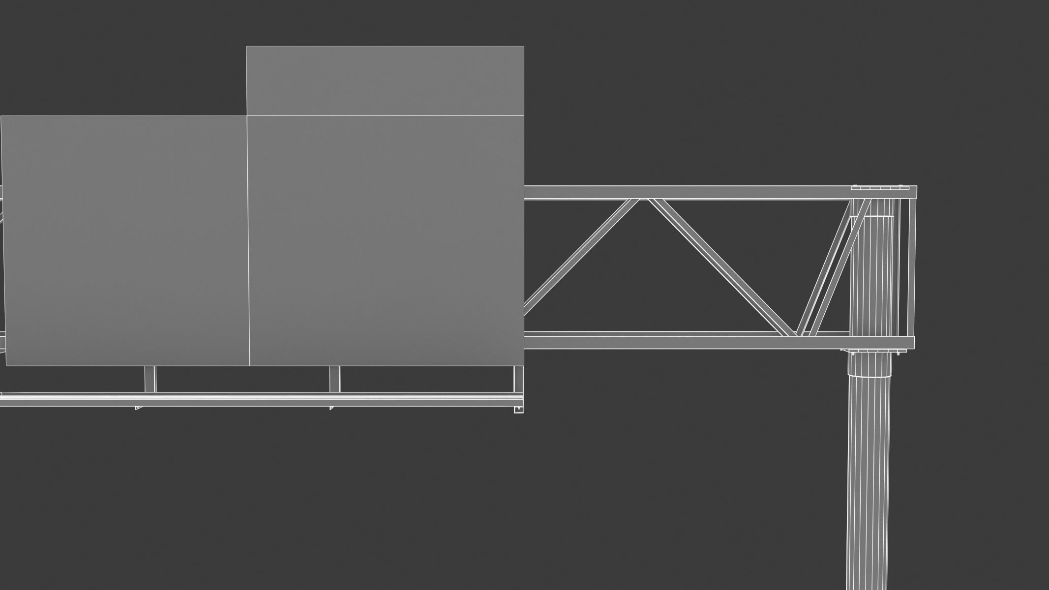 Highway Sign 01 Low-poly 3D model_31