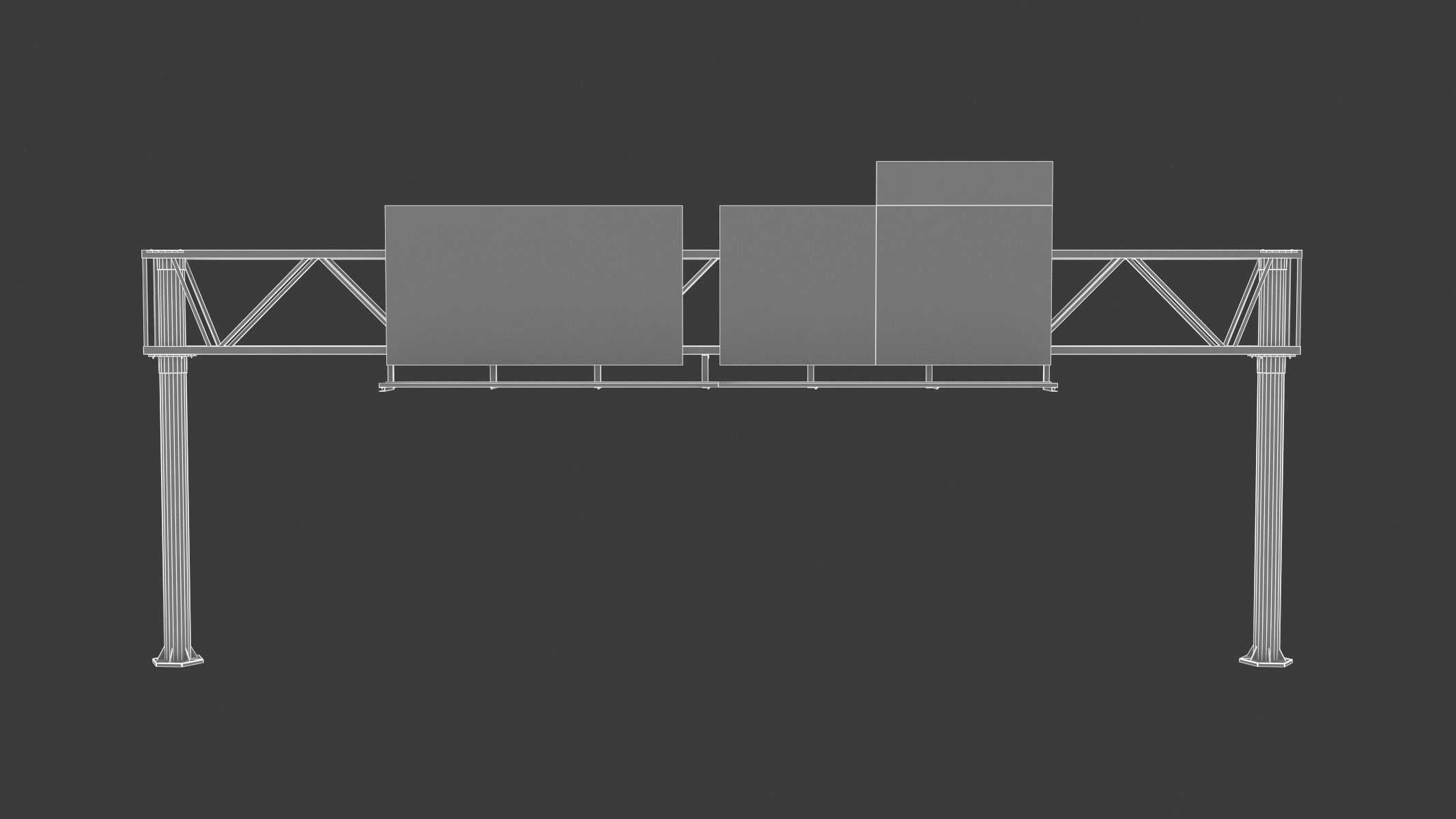 Highway Sign 01 Low-poly 3D model_20