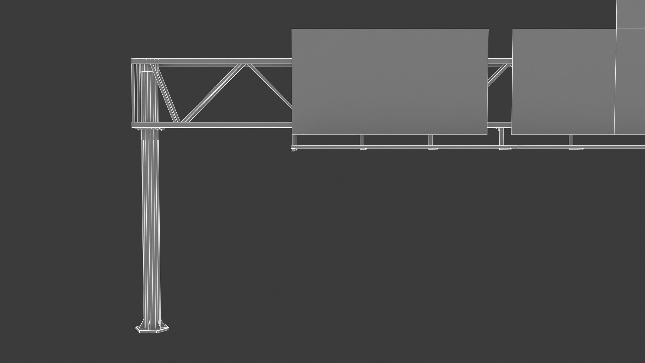 Highway Sign 01 Low-poly 3D model_30