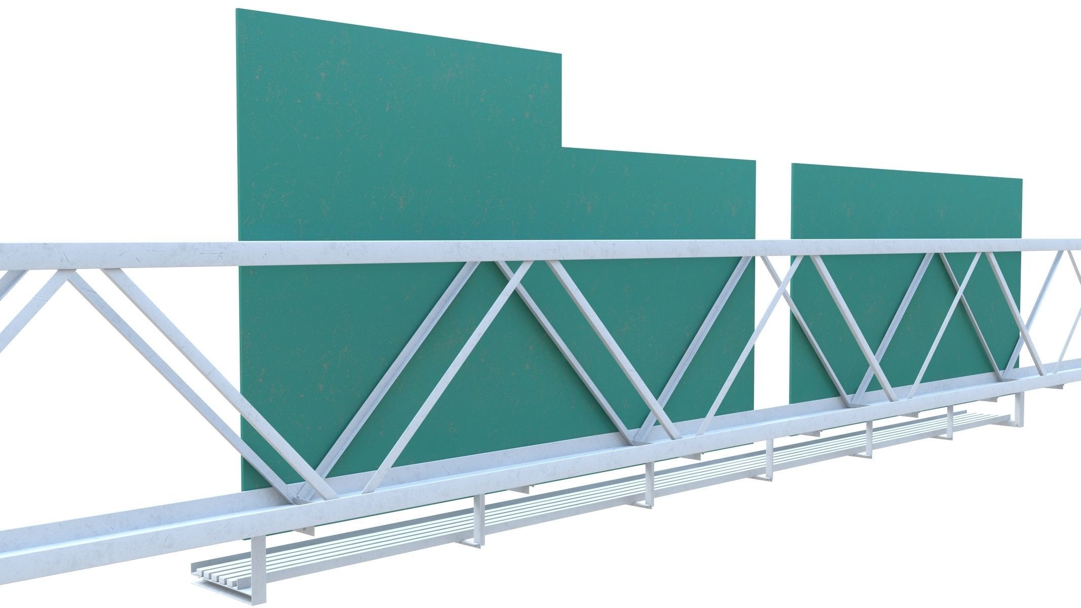 Highway Sign 01 Low-poly 3D model_16