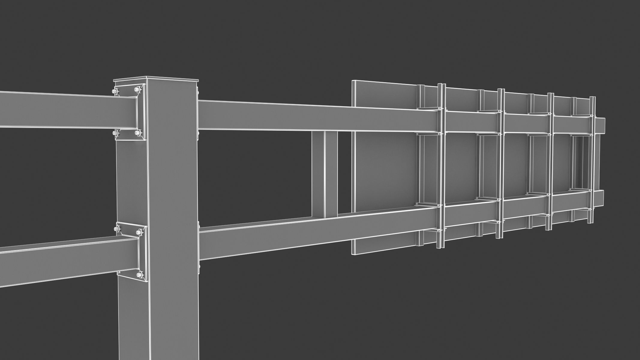 Highway Sign 03 Low-poly 3D model_36