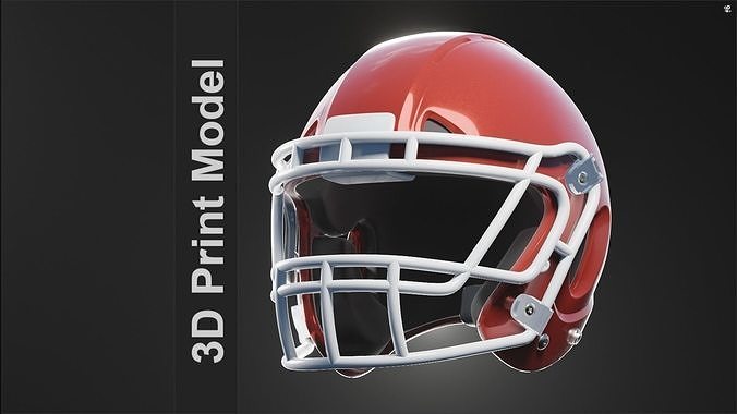 Defunct Football Helmet 3D print model