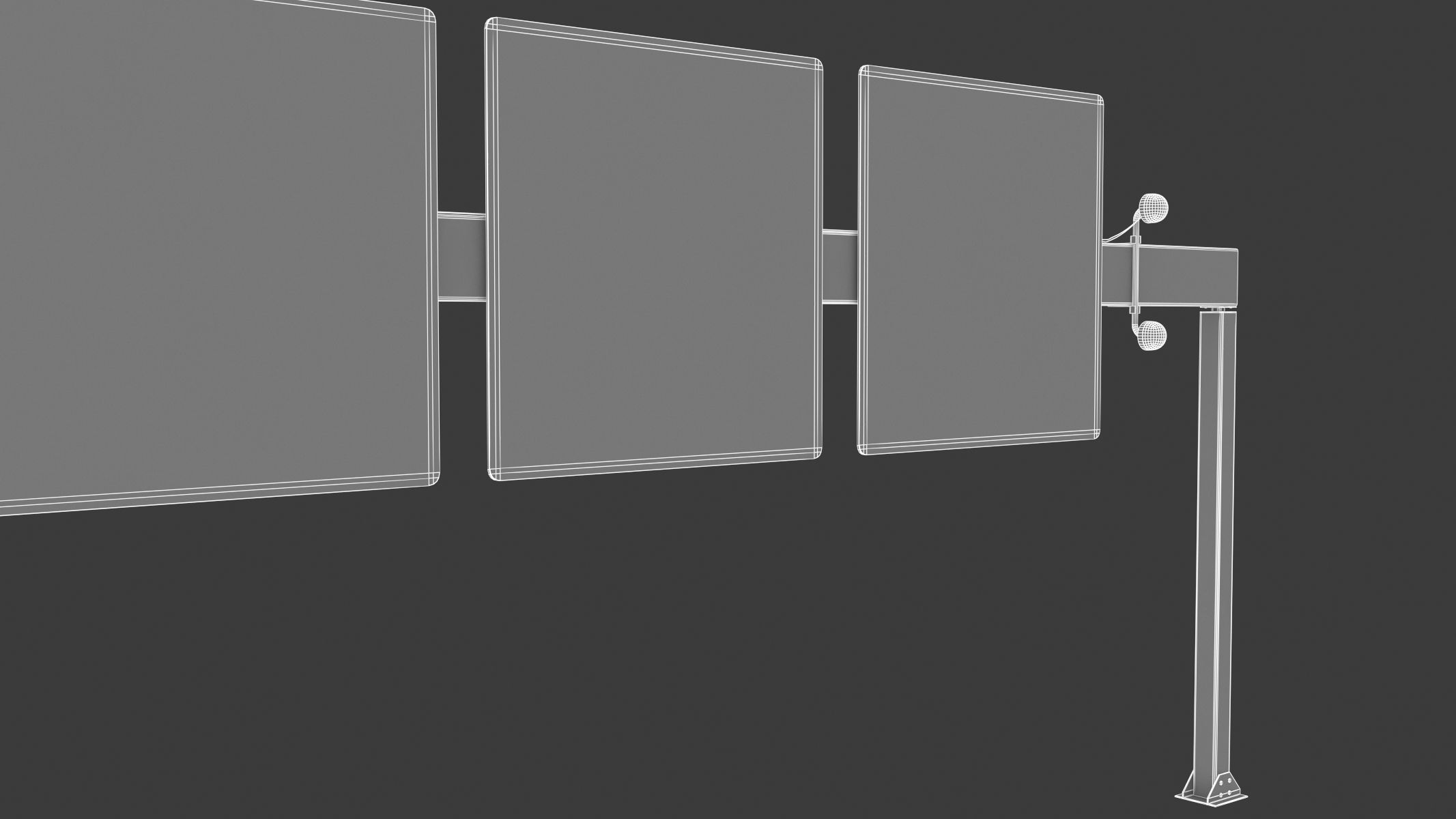 Highway Sign 05 Low-poly 3D model_39