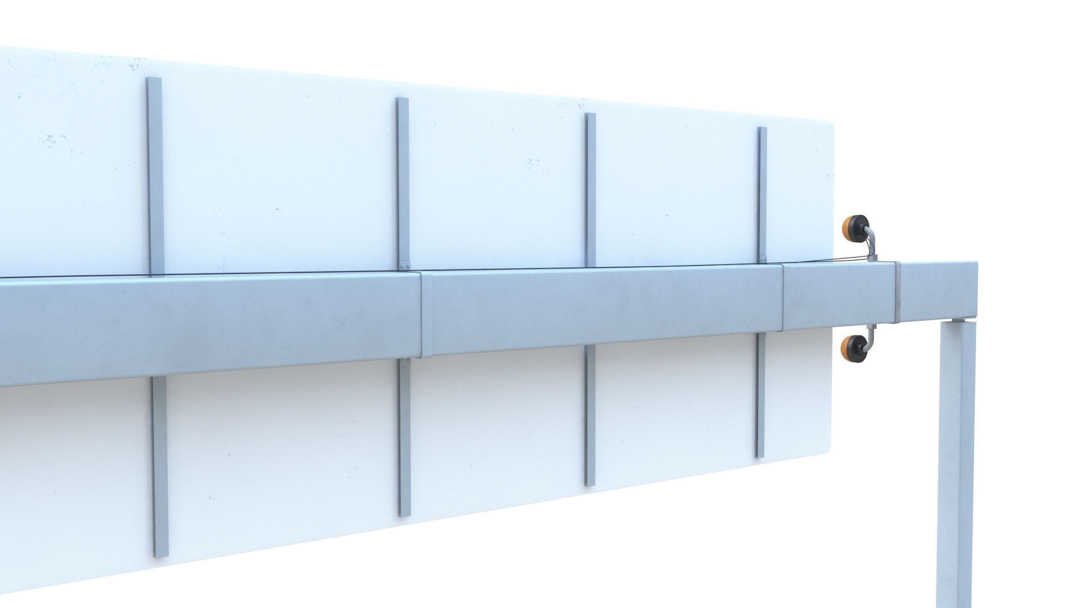 Highway Sign 05 Low-poly 3D model_15