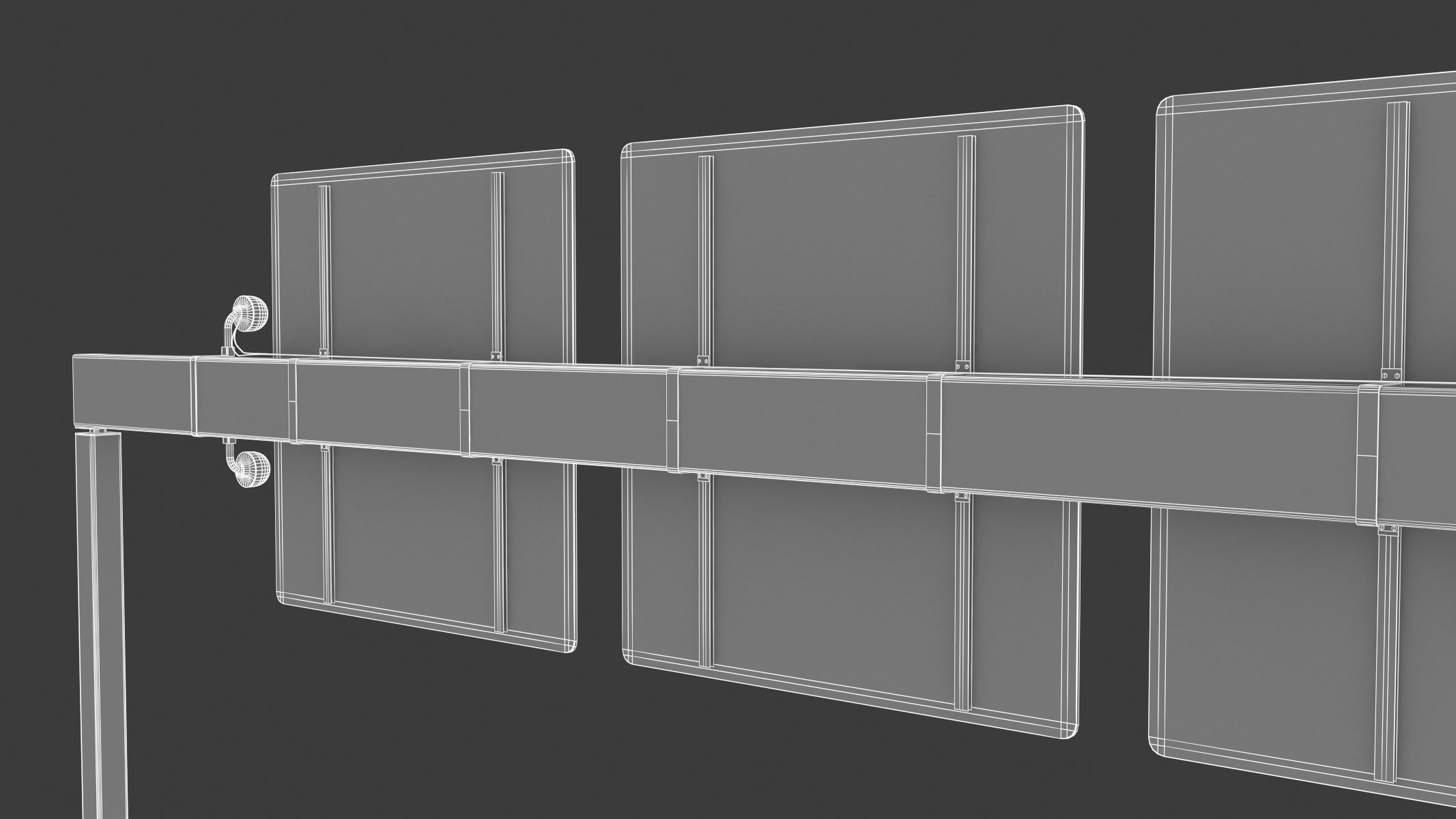 Highway Sign 05 Low-poly 3D model_37