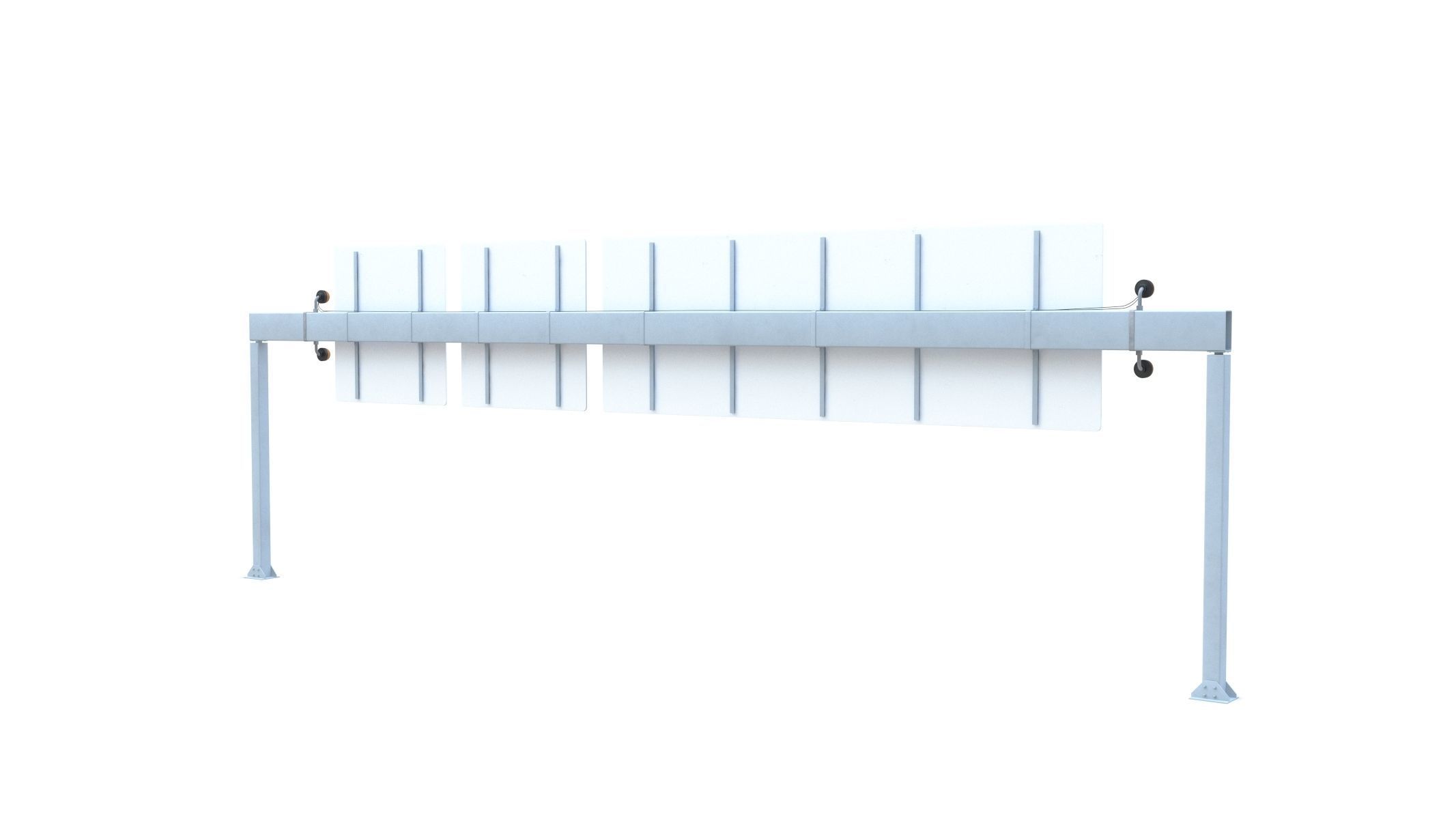 Highway Sign 05 Low-poly 3D model_8