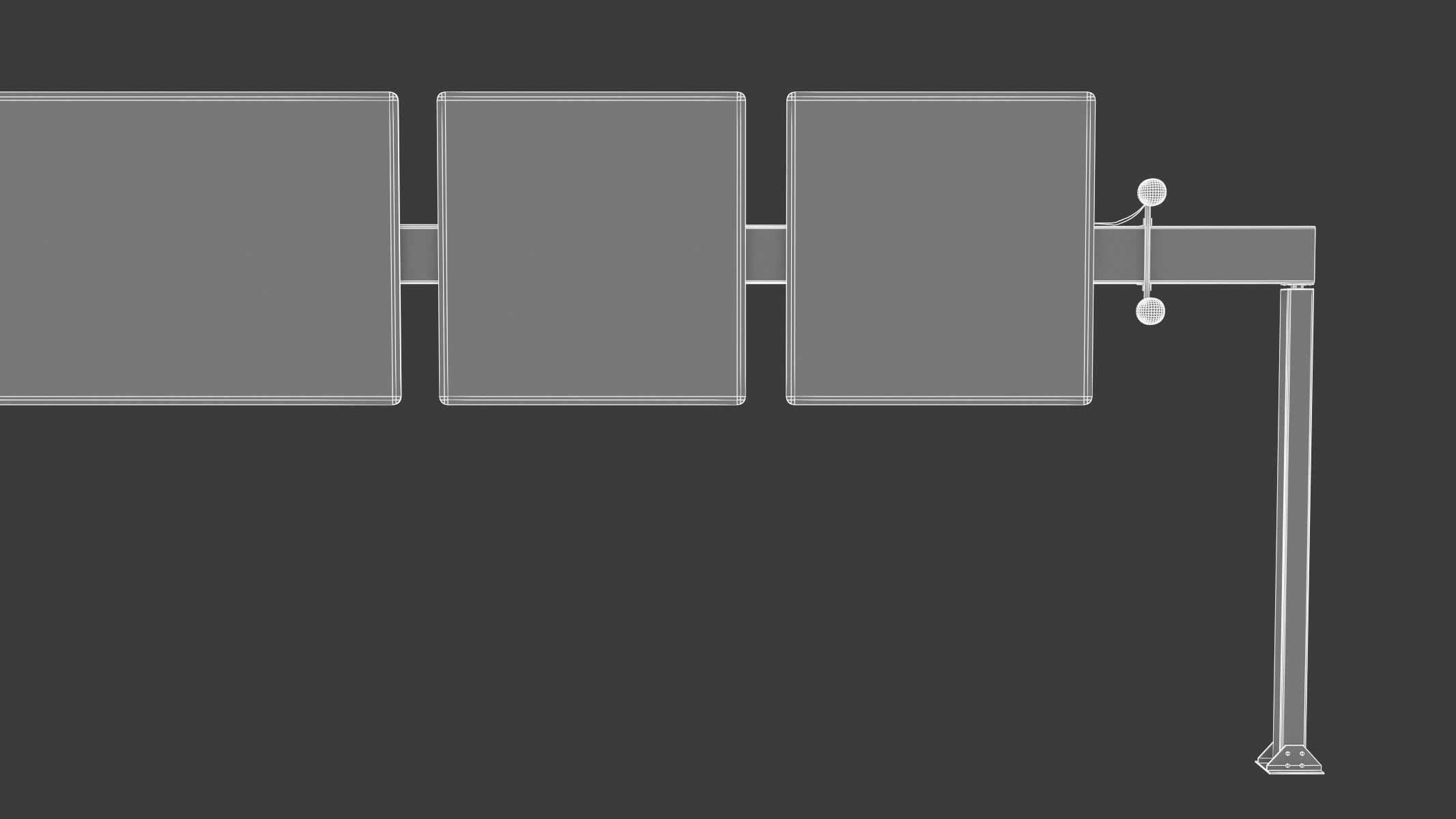 Highway Sign 05 Low-poly 3D model_31