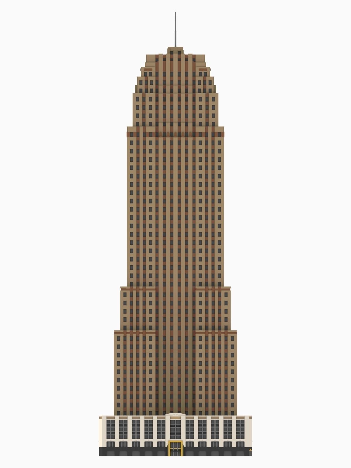 Carew Tower 3D print model_2