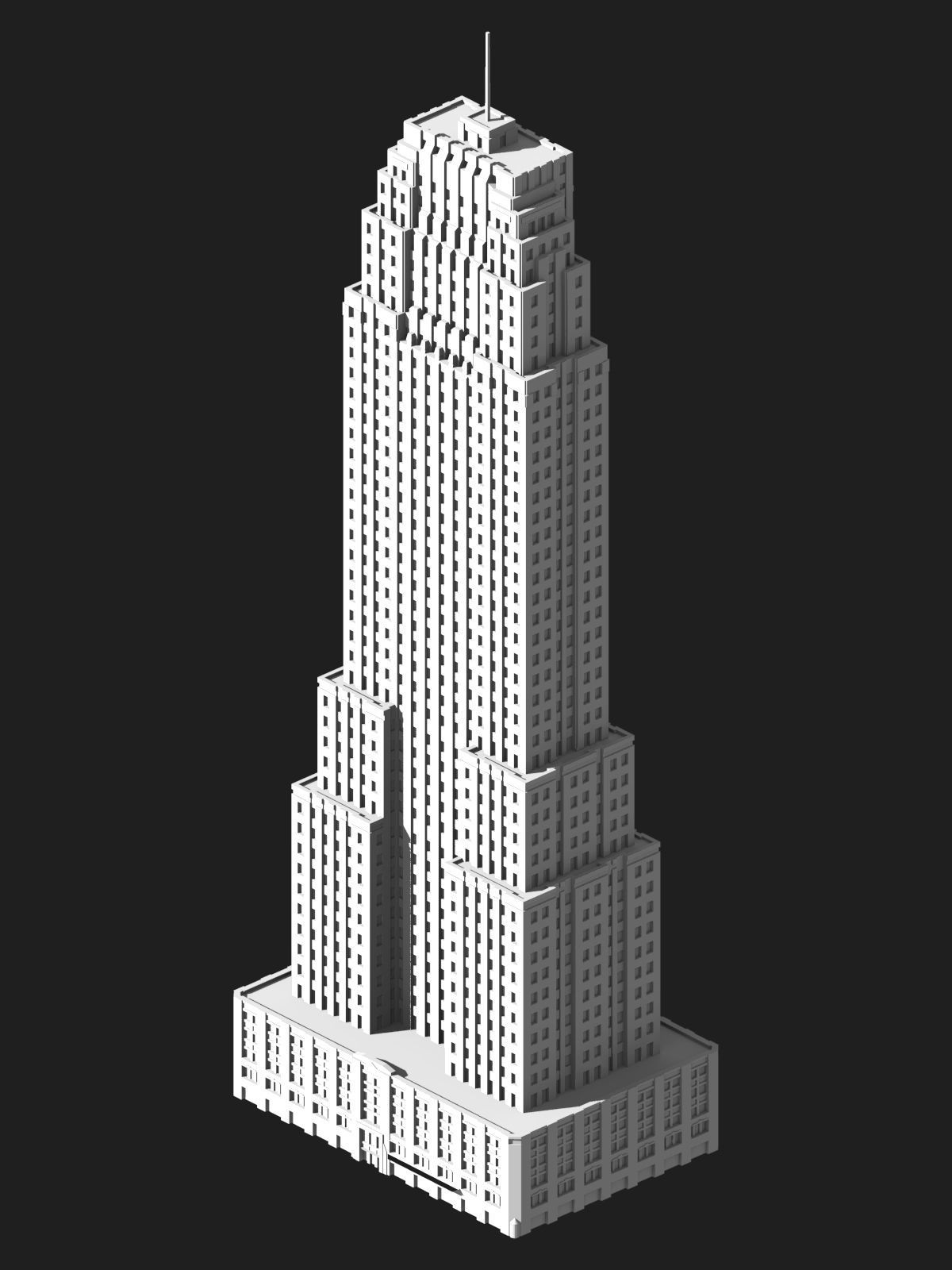 Carew Tower 3D print model_3
