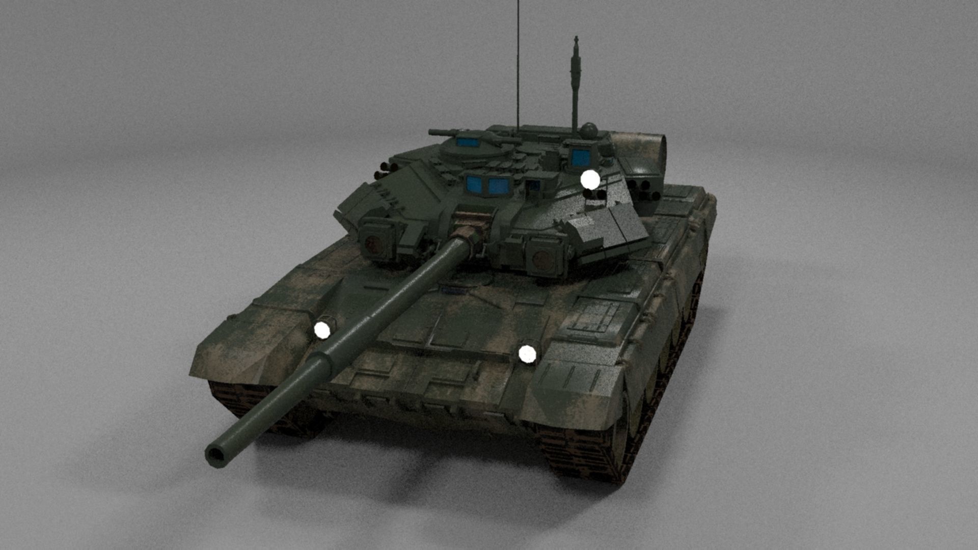 High-Quality Weathered T90A Main Battle Tank 3D Model Low-poly 3D model_23