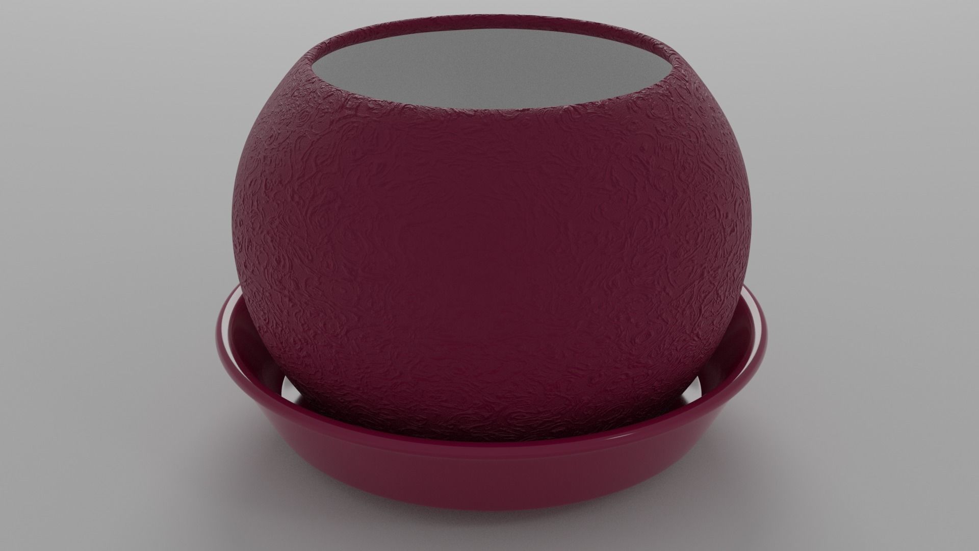 Tall flowering cactus in a pot 3D model_10