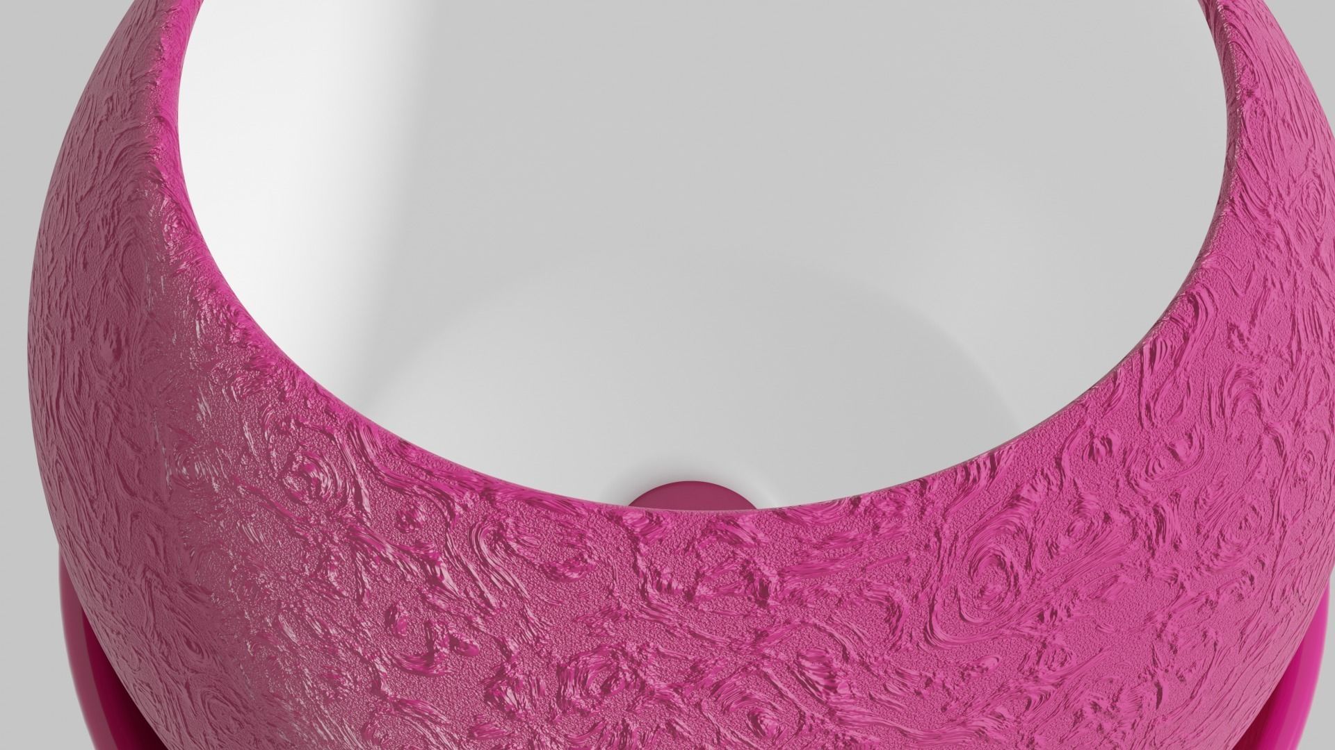 Tall flowering cactus in a pot 3D model_9