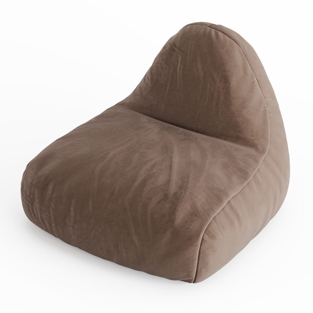 Bean Bag Lounger 3D model_2