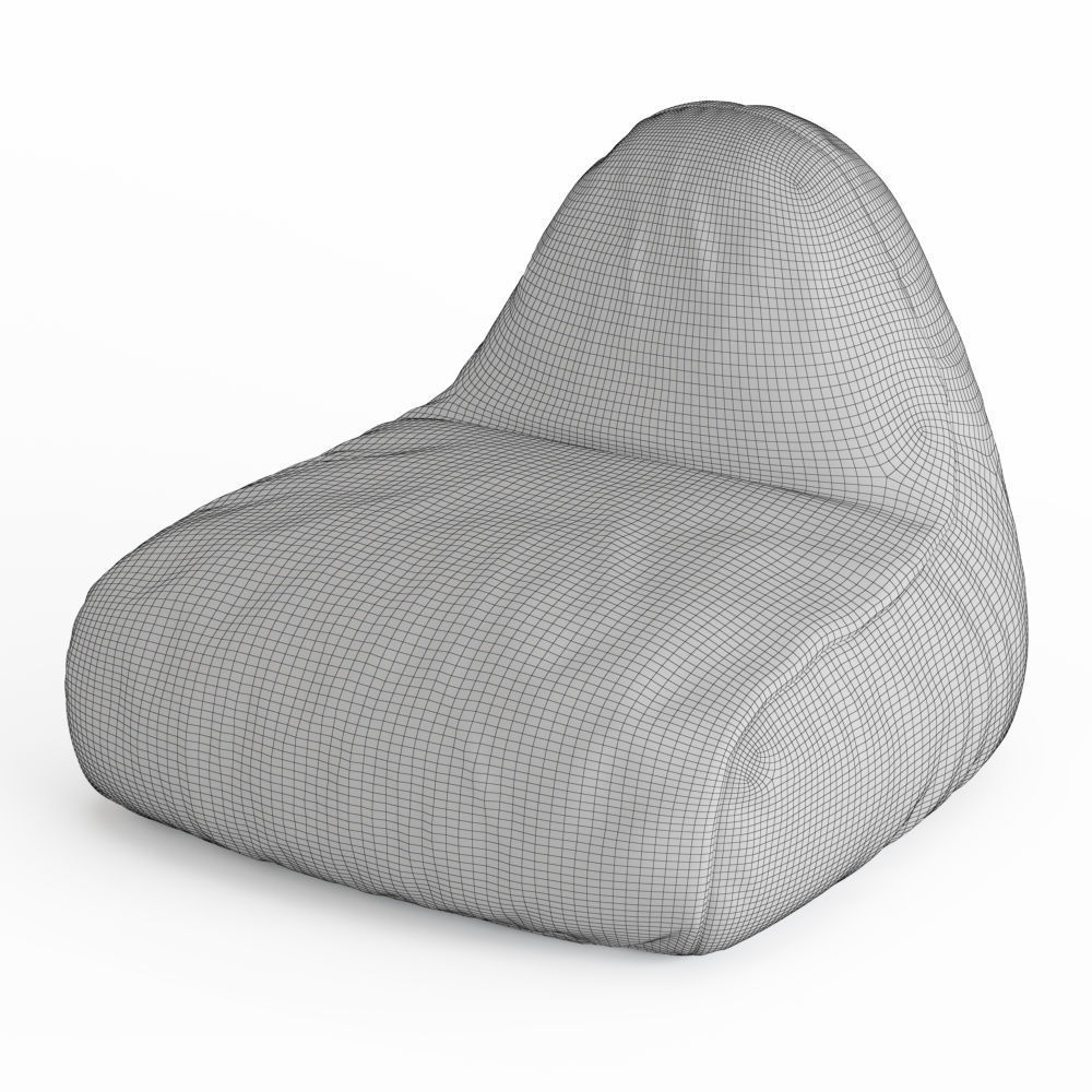 Bean Bag Lounger 3D model_4