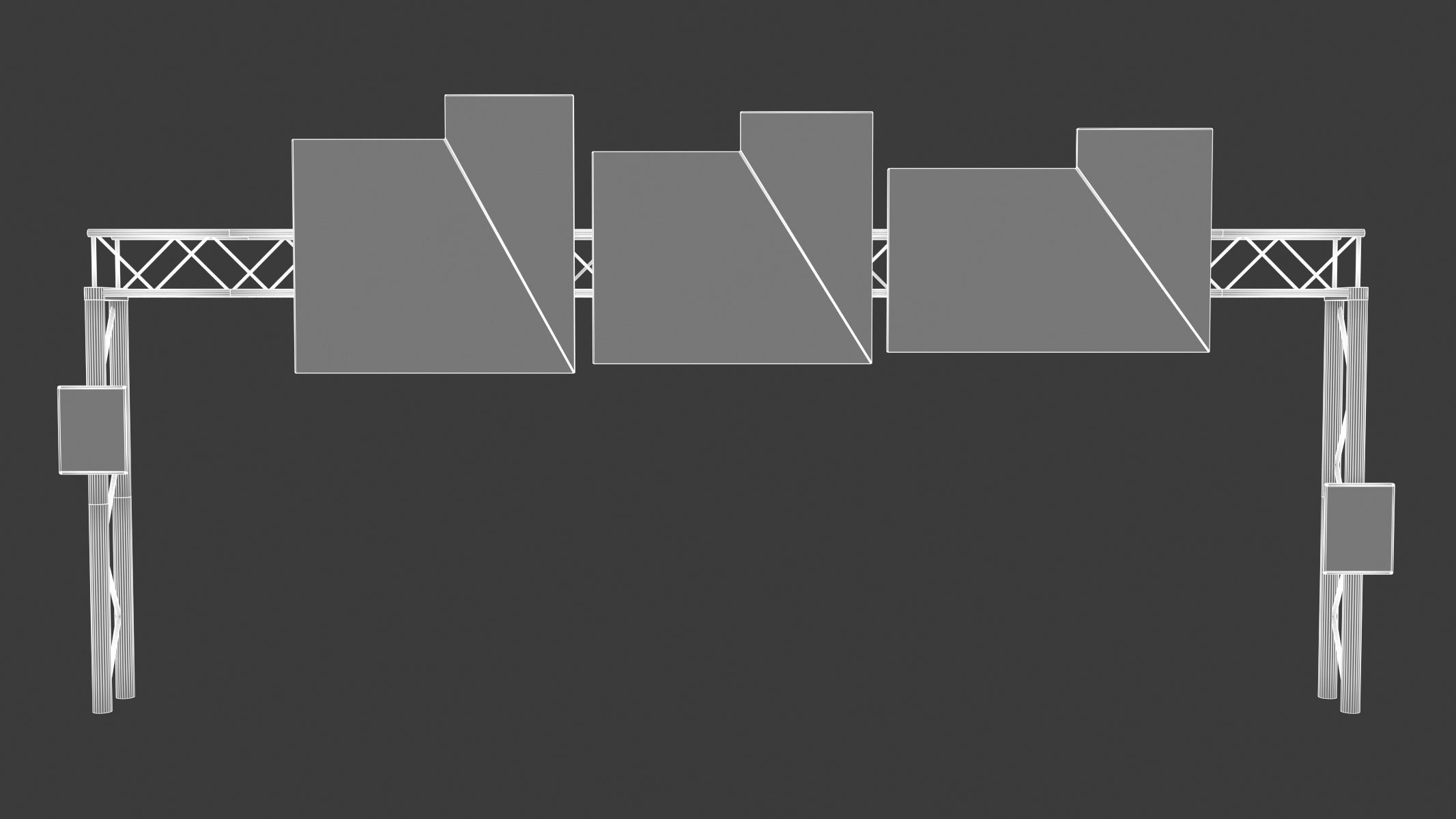 10 Highway Sign Collection Low-poly 3D model_14