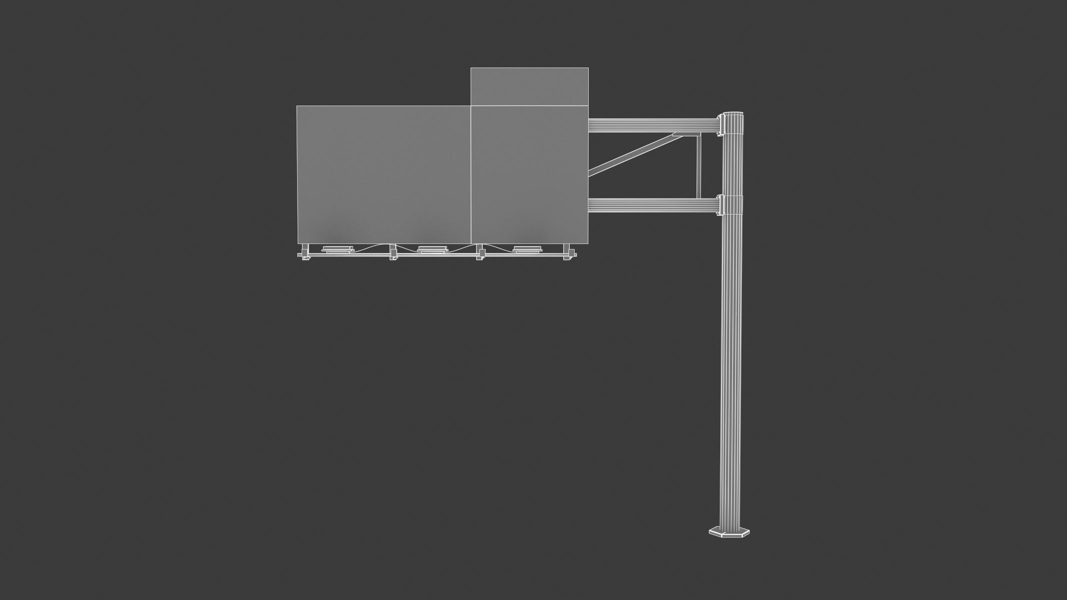 10 Highway Sign Collection Low-poly 3D model_12