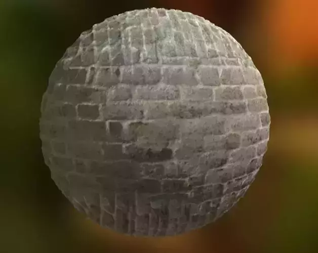 realistic wall stone egg in shape of brick