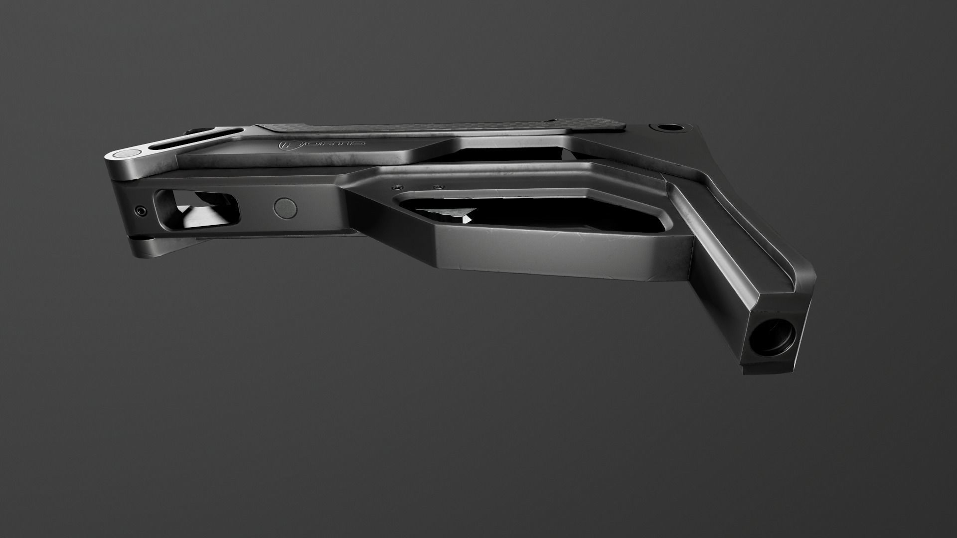 Fortis Lever Action AR15 Collapsible Buttstock Low-poly 3D model_12