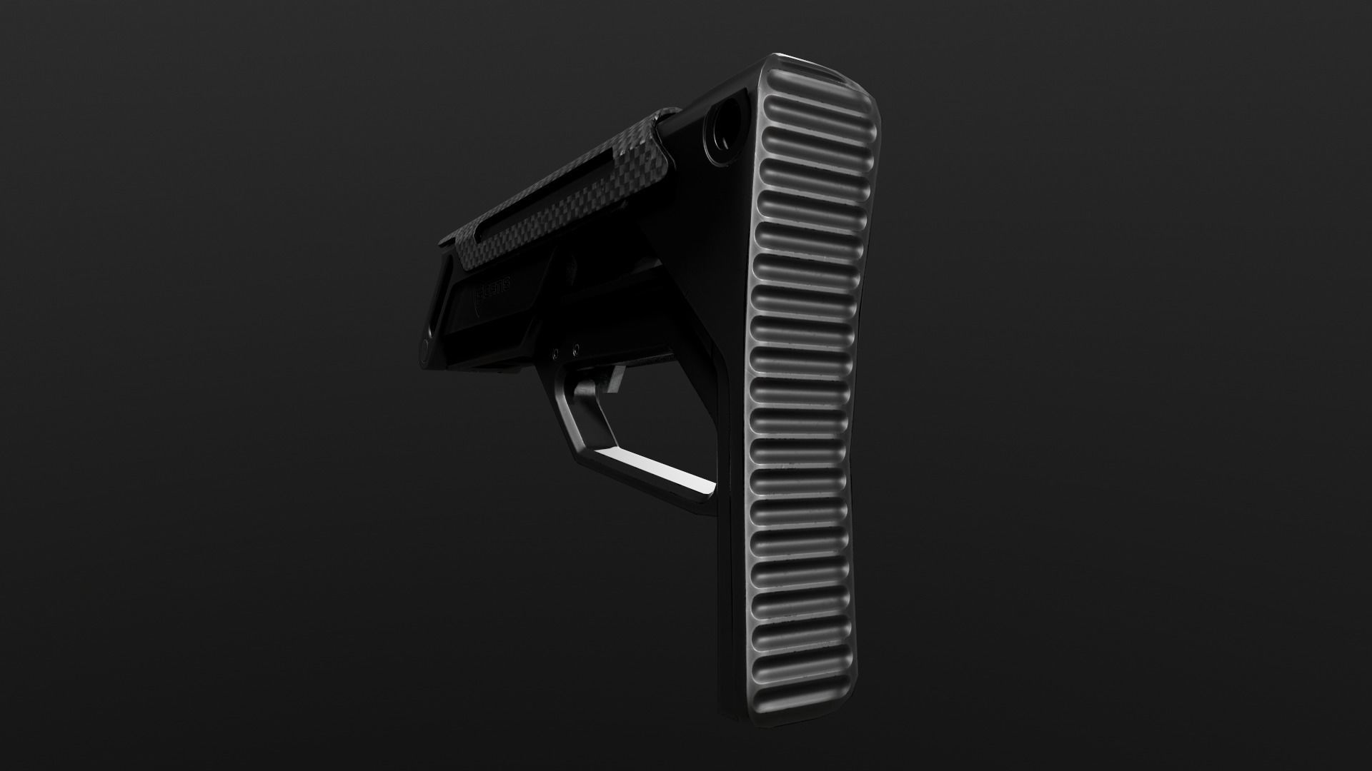 Fortis Lever Action AR15 Collapsible Buttstock Low-poly 3D model_8