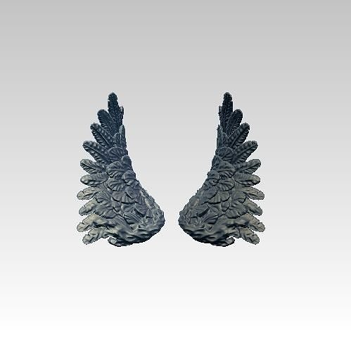 Angle Bird Wings pair TOP 3D print model