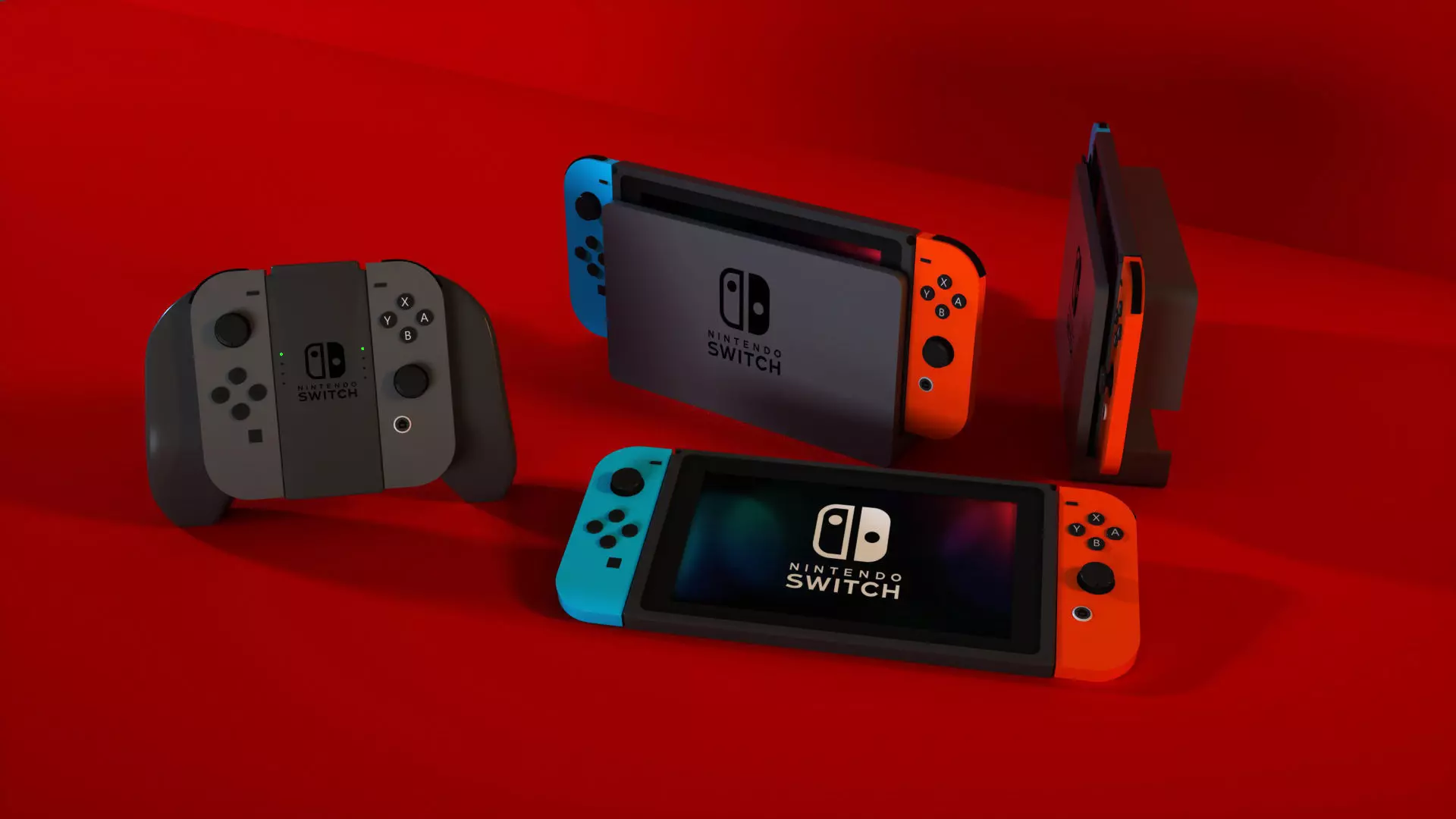 Nintendo Switch 3D model