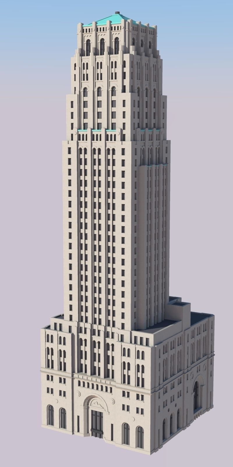 Commerce Court North 3D print model_1