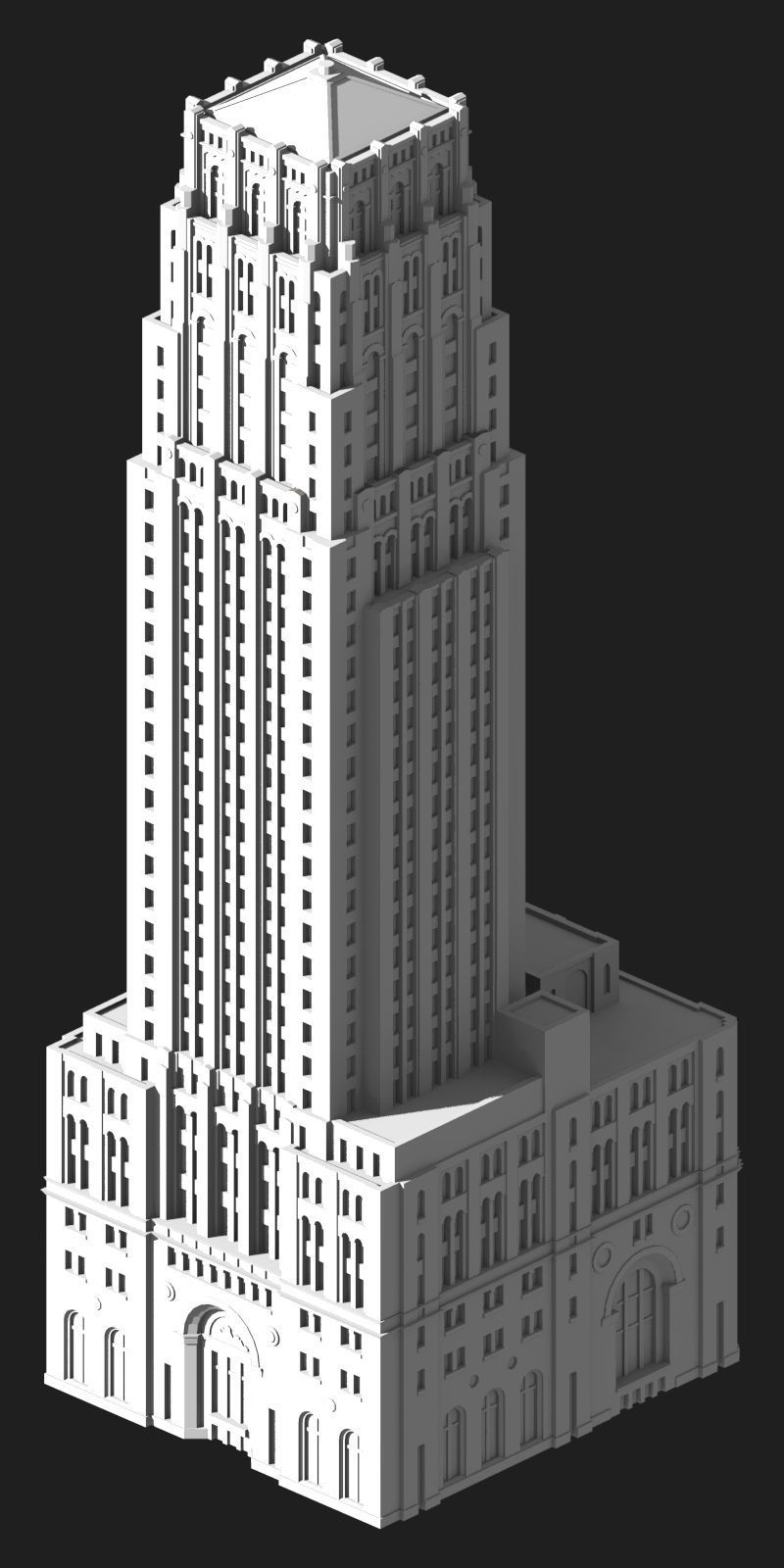 Commerce Court North 3D print model_4