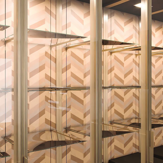 SieMatic-SLX-PURE gold kitchen design 3D model_2