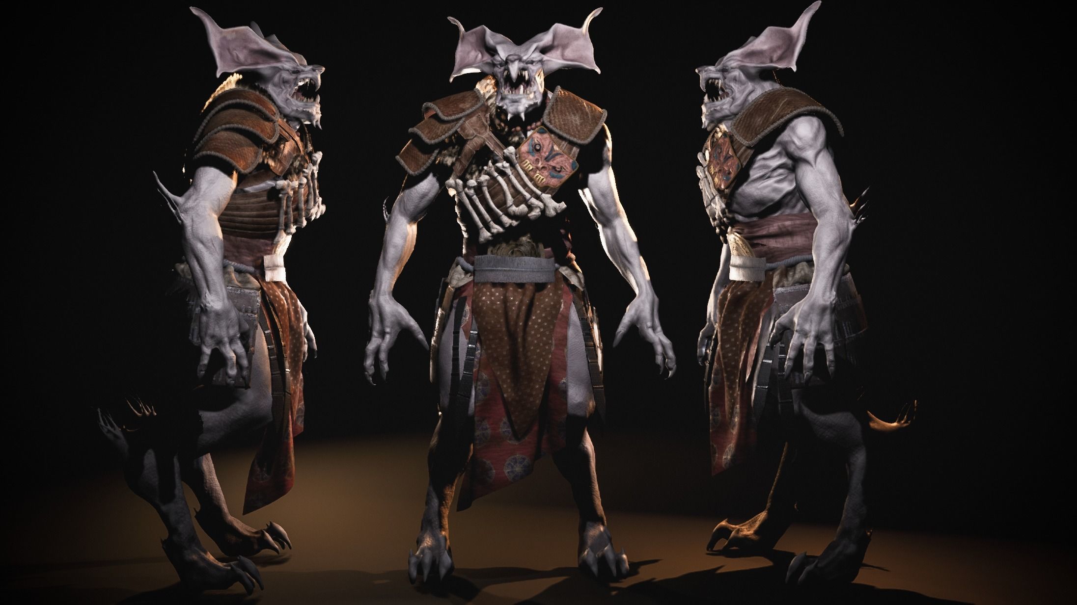 Scary creature 3D model_4