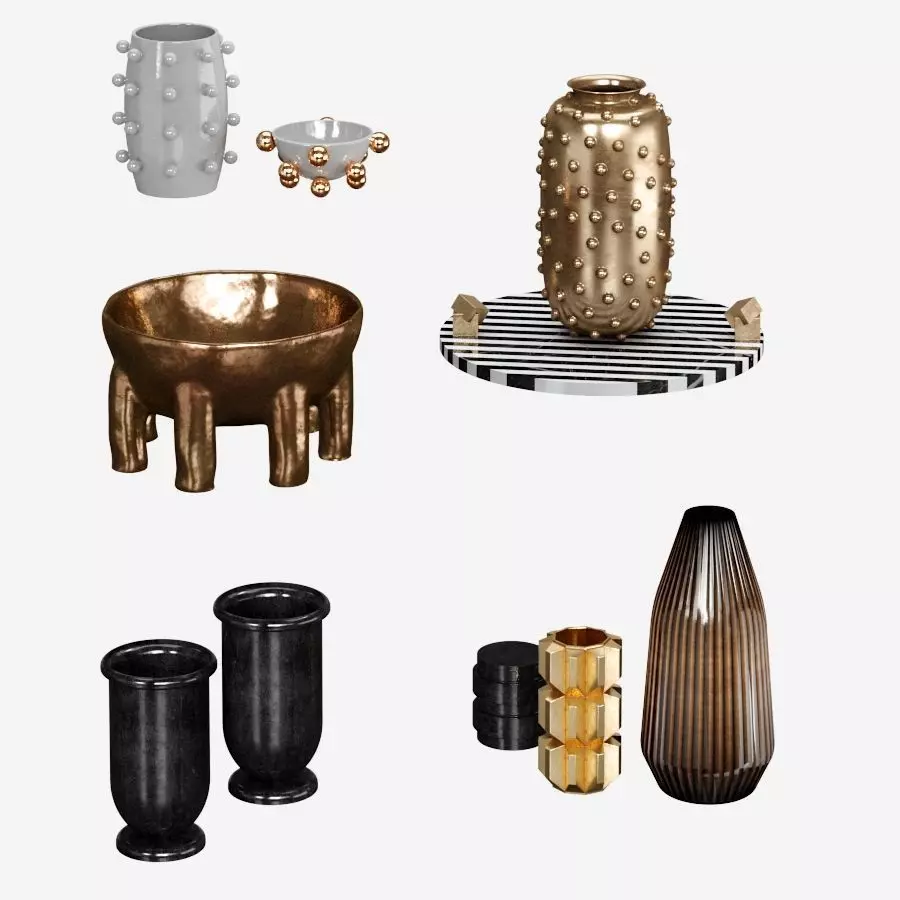 Kelly wearstler accessoires set1 3D model_0