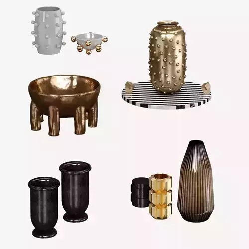 Kelly wearstler accessoires set1 3D model