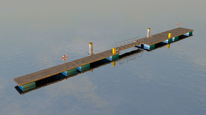 Boat pontoons 3D model