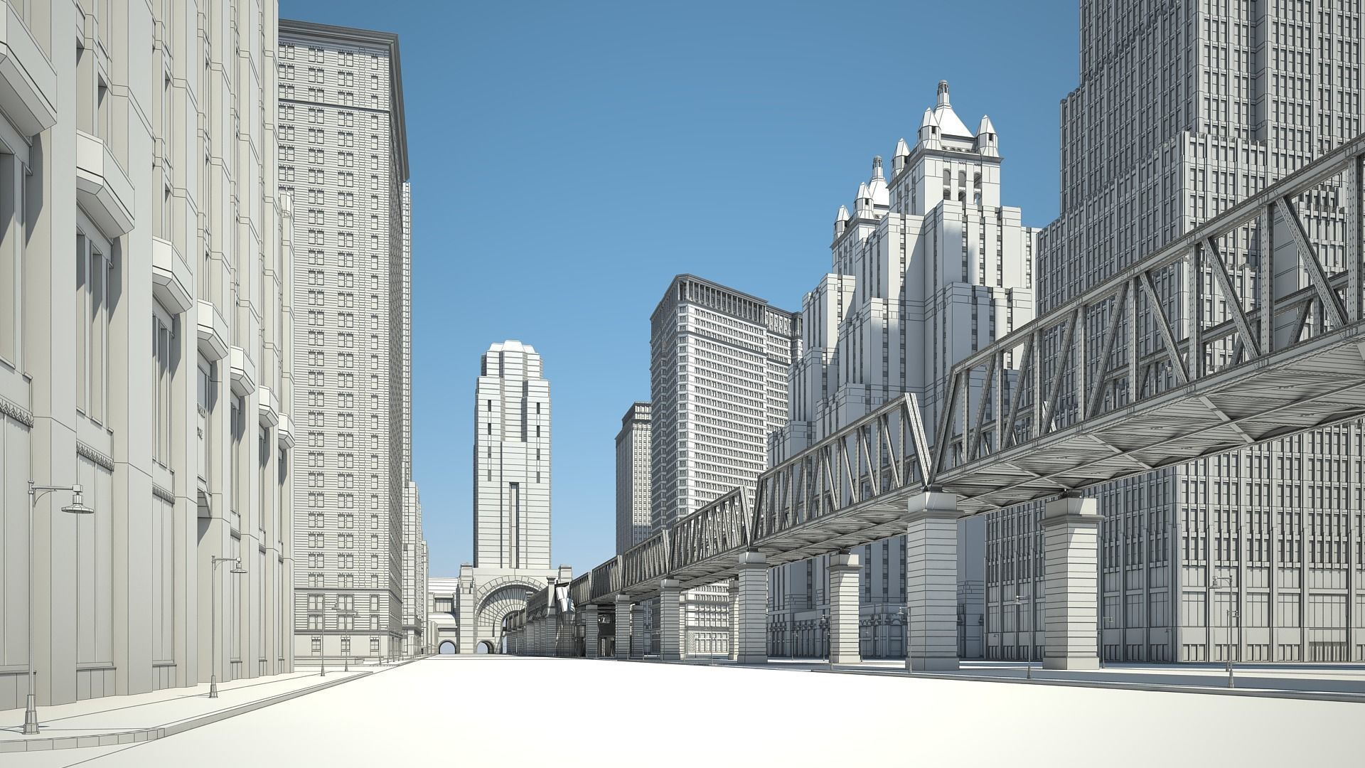 Modern Metropolis 3D model_37