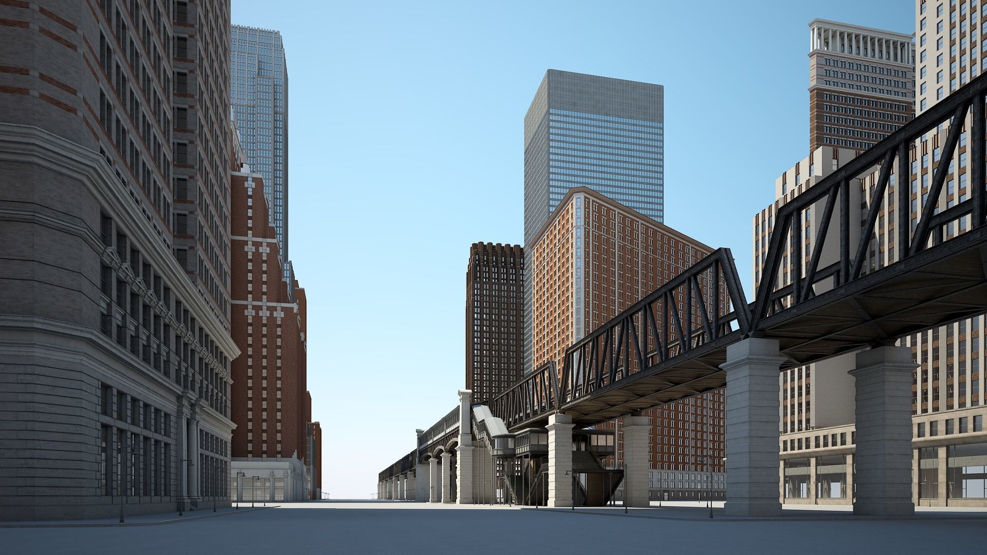 Modern Metropolis 3D model_10
