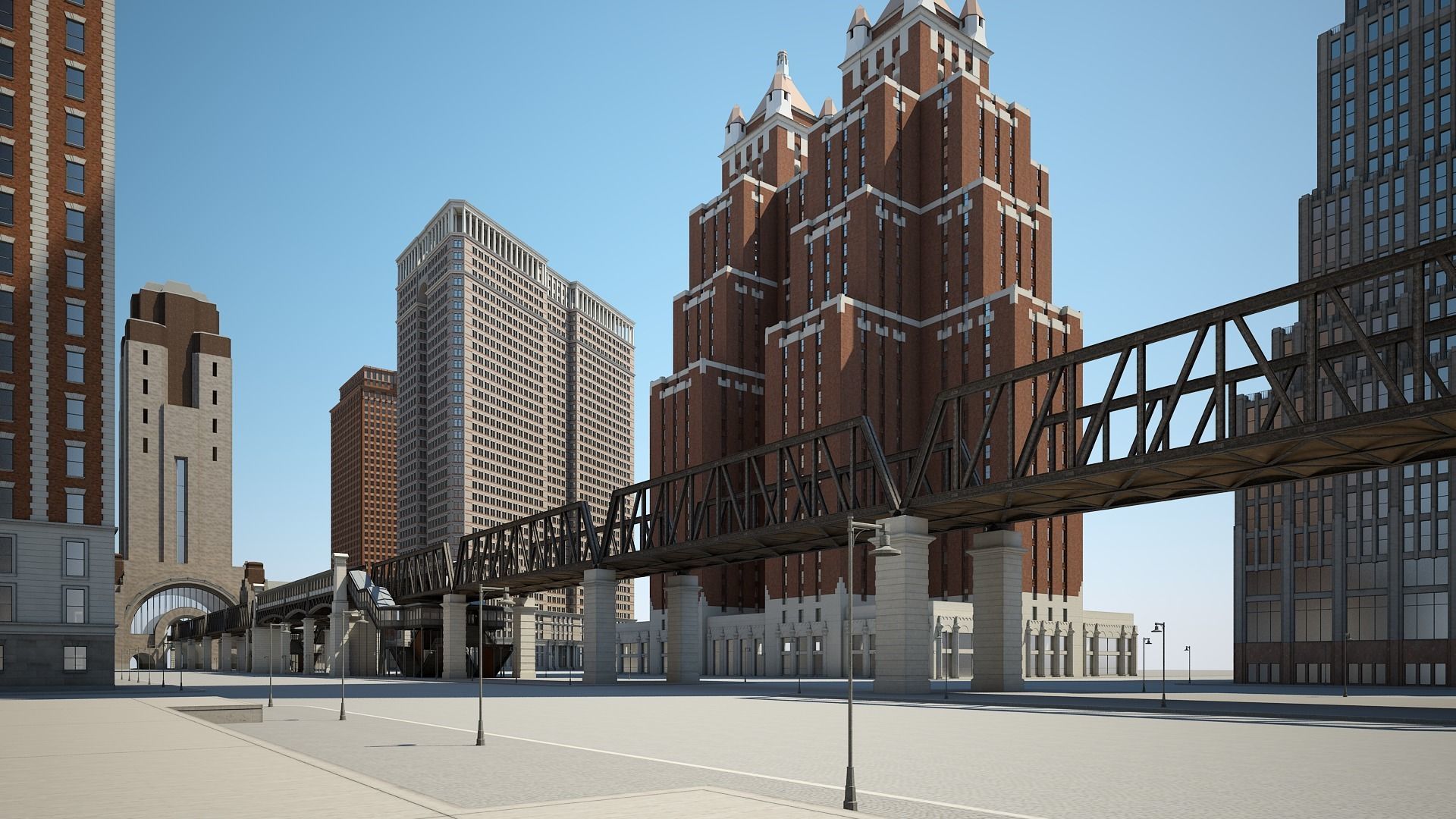 Modern Metropolis 3D model_14