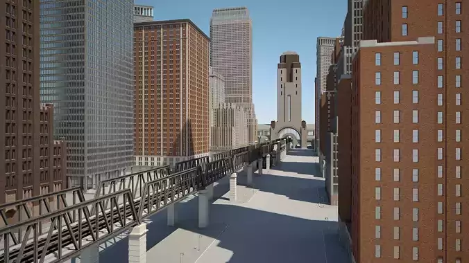 Modern Metropolis 3D model