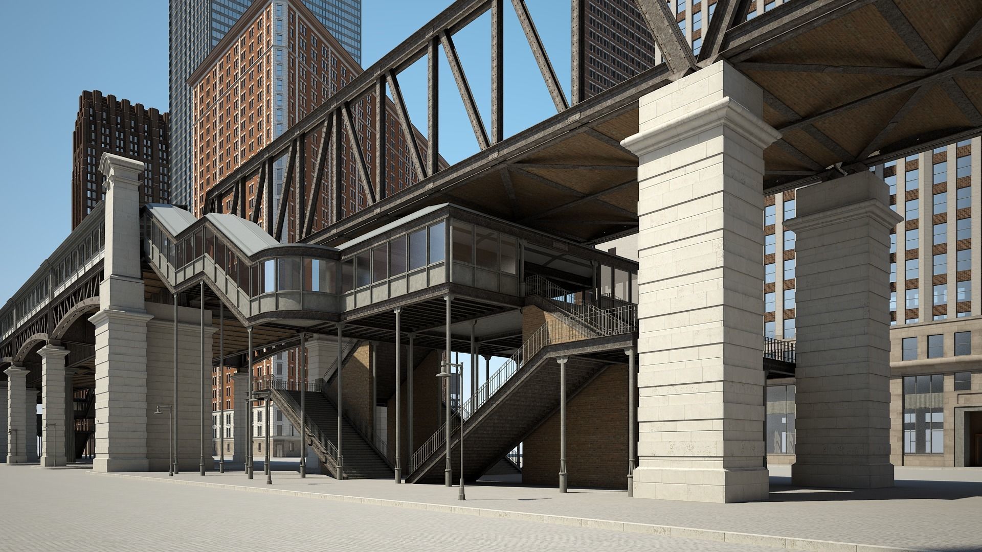 Modern Metropolis 3D model_11