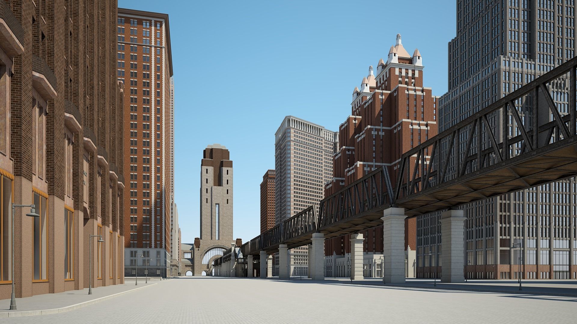 Modern Metropolis 3D model_3