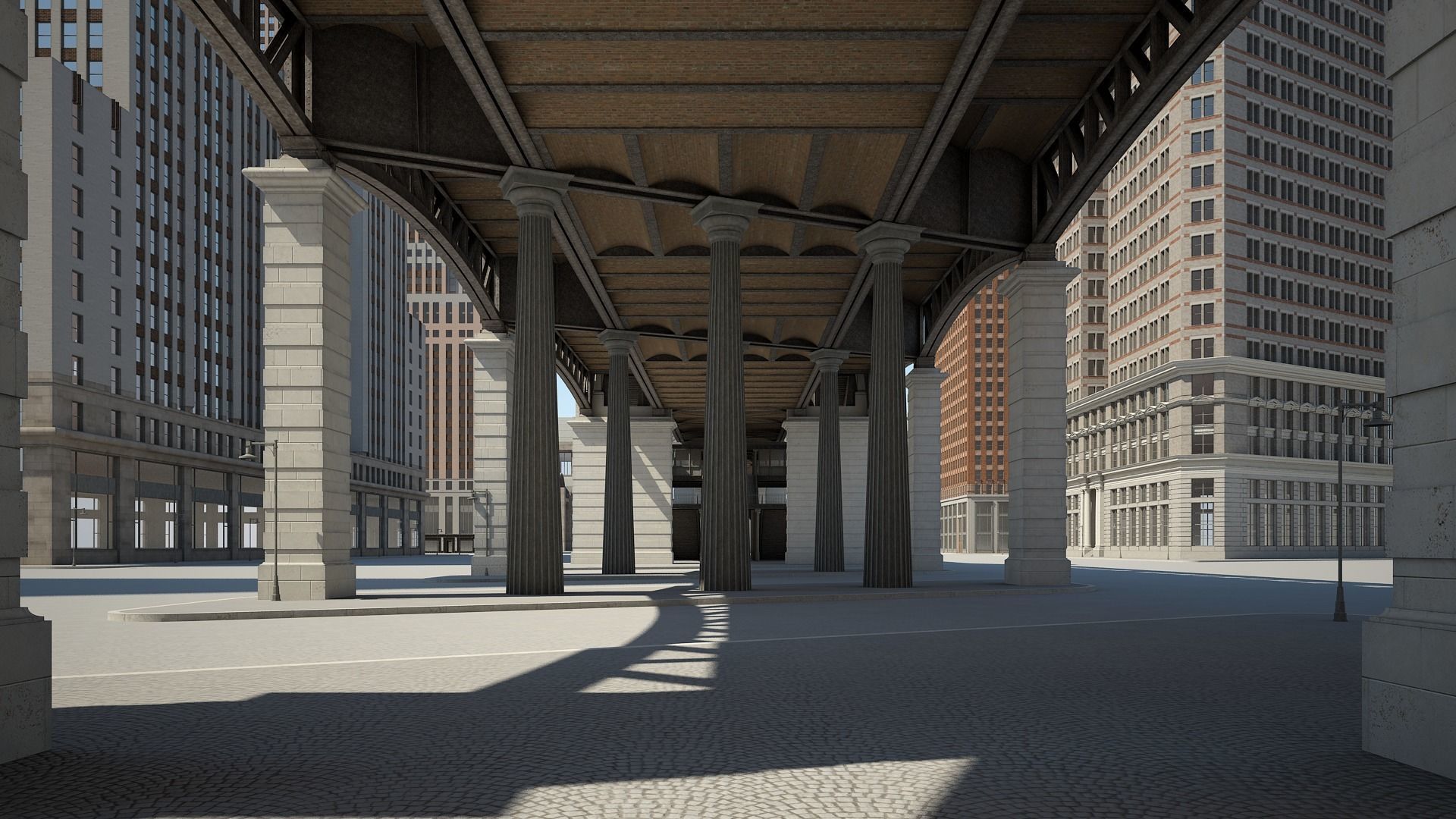 Modern Metropolis 3D model_1