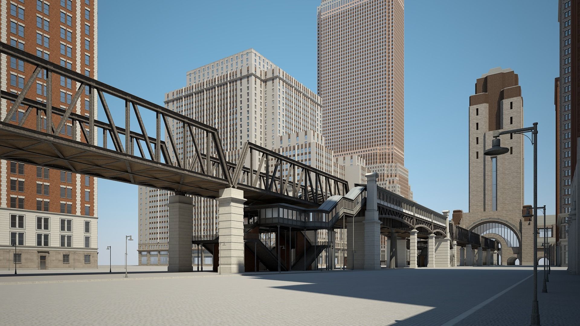 Modern Metropolis 3D model_9