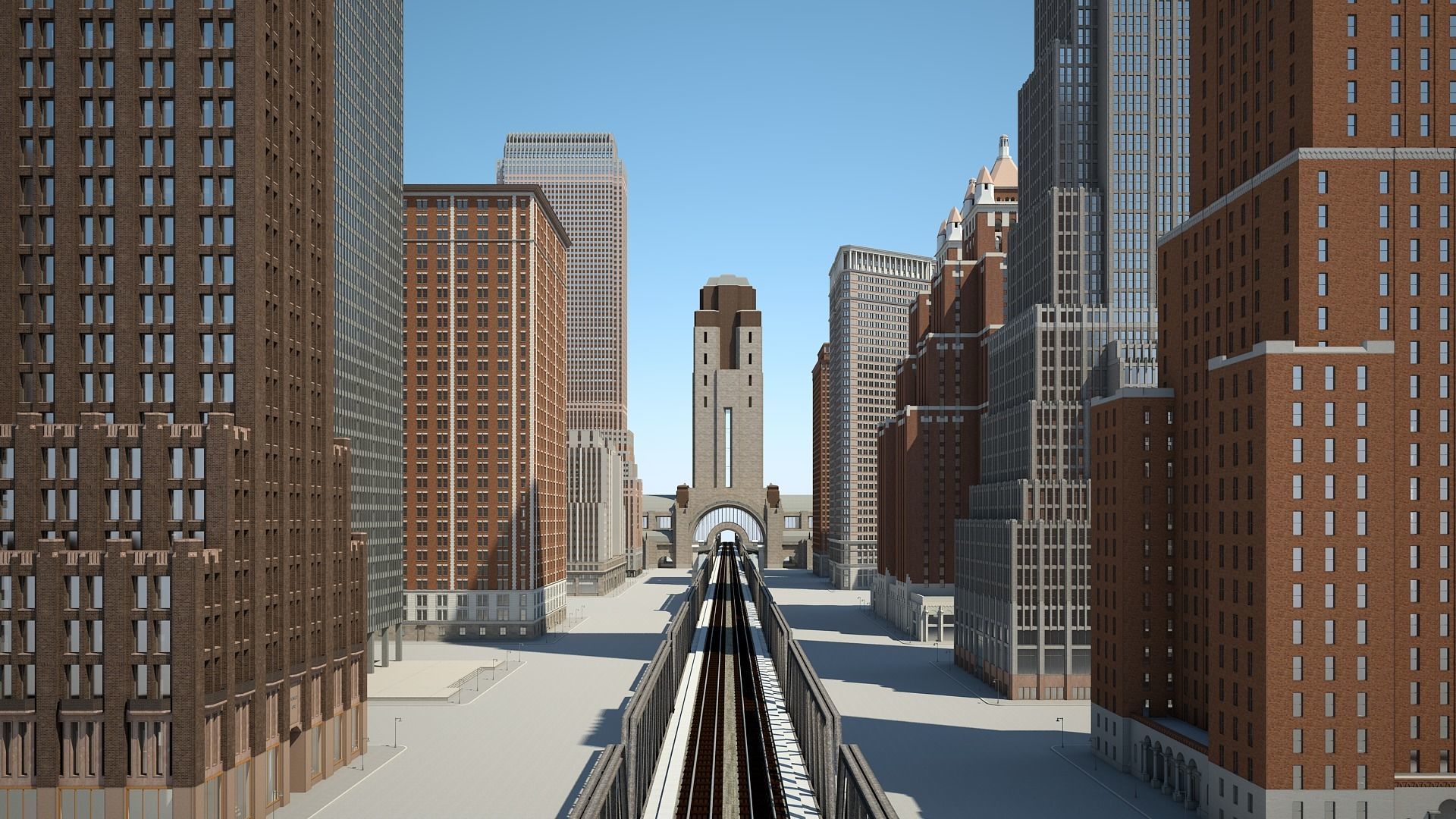 Modern Metropolis 3D model_22