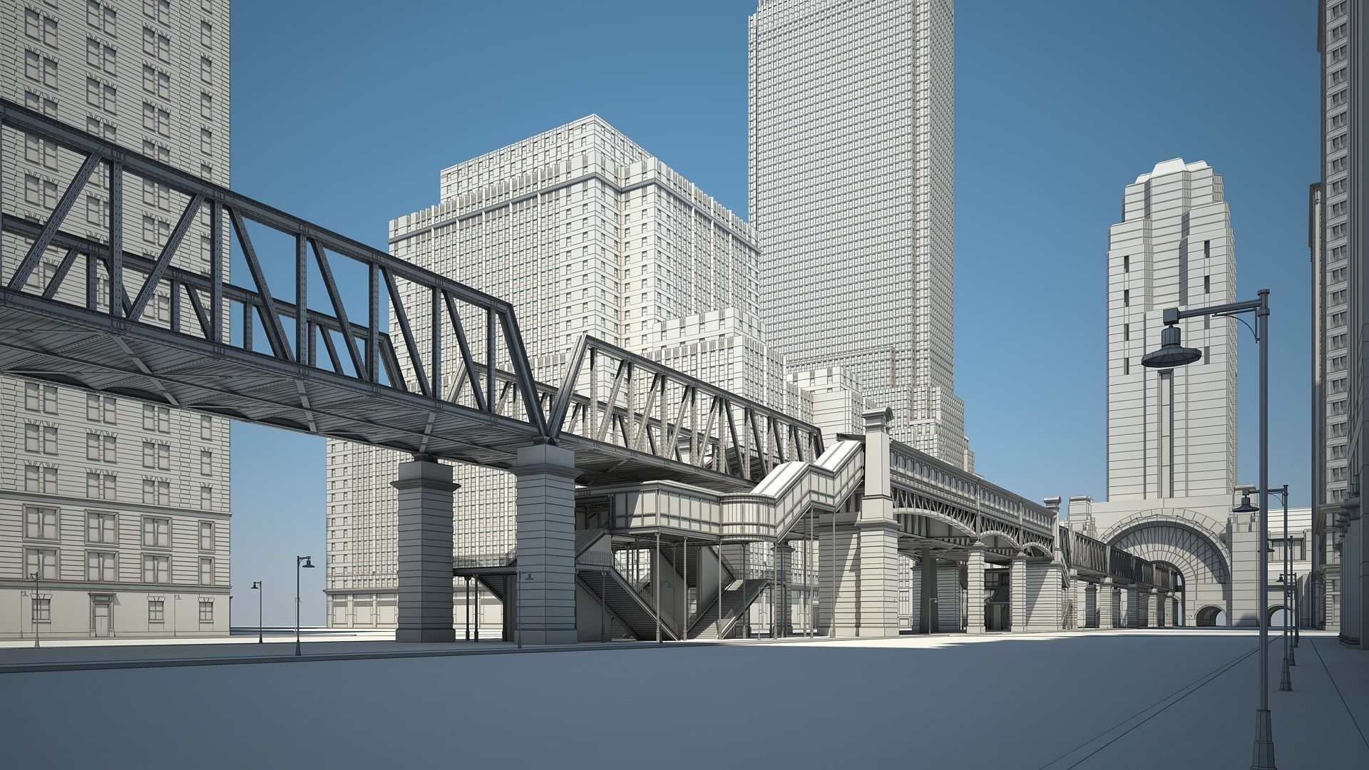 Modern Metropolis 3D model_38