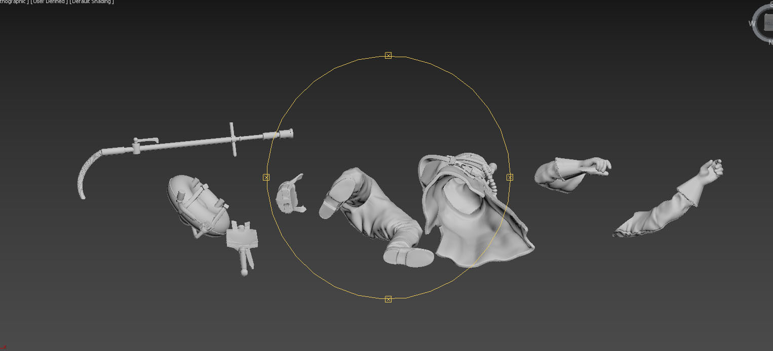 soldier toy holding rifle 3D print model_8