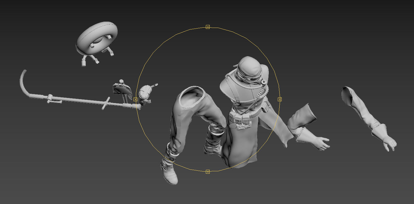 soldier toy holding rifle 3D print model_9