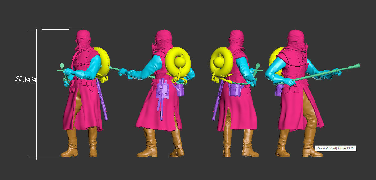 soldier toy holding rifle 3D print model_15