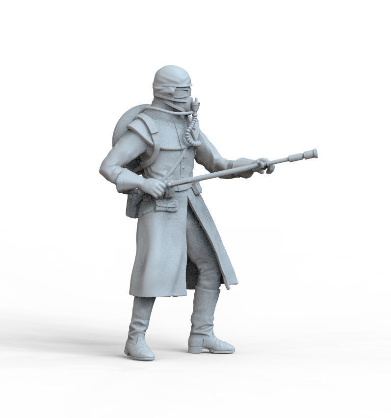 soldier toy holding rifle 3D print model_3