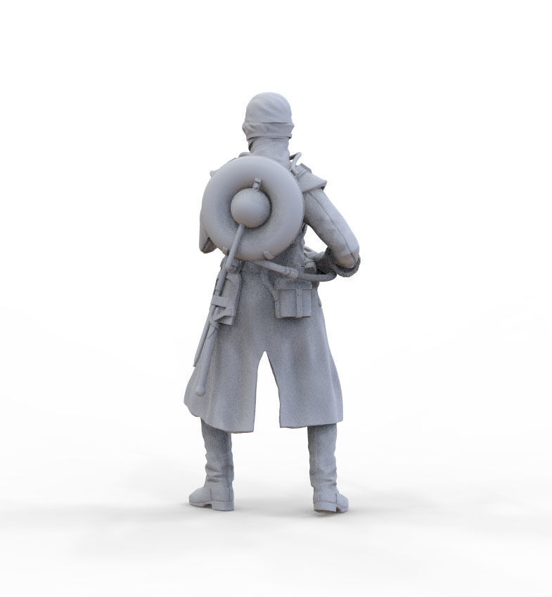 soldier toy holding rifle 3D print model_5
