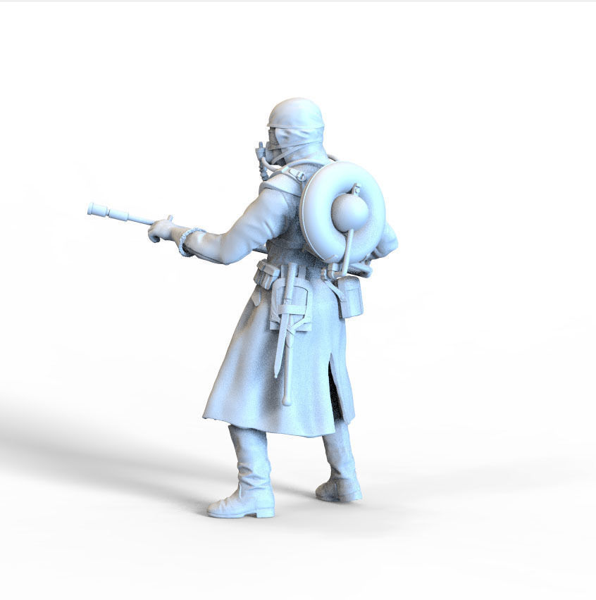 soldier toy holding rifle 3D print model_7