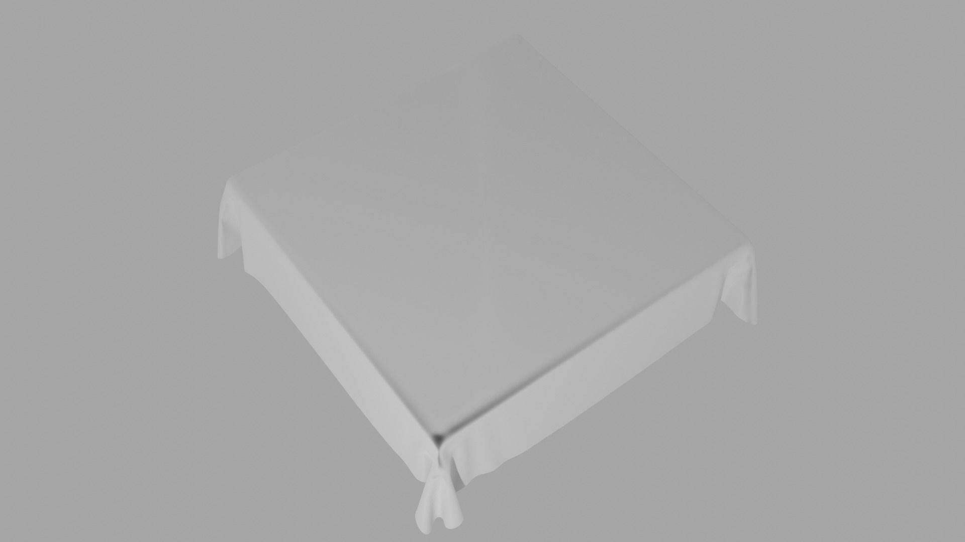 Table with cloth 3D model_4